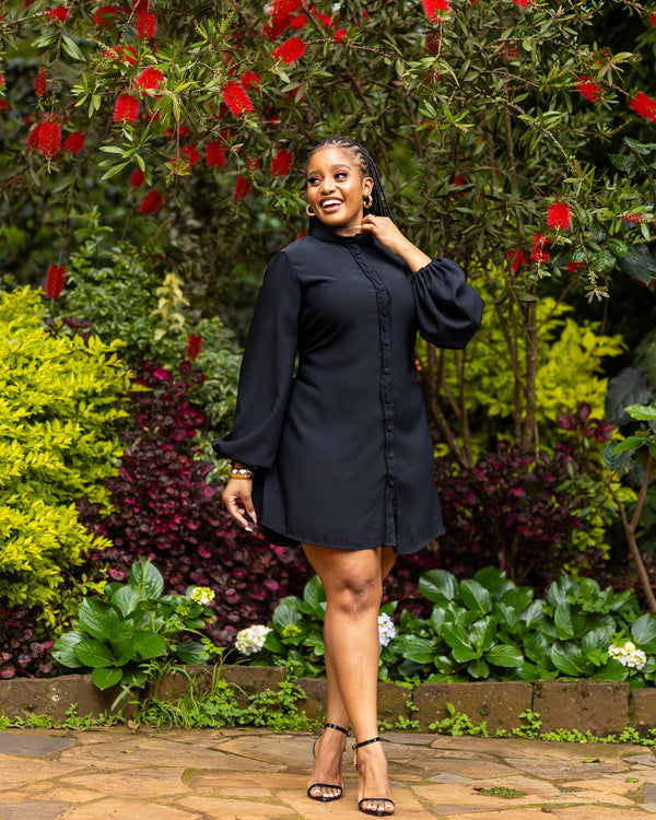 Zahara Shift Dress - Black