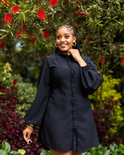 Zahara Shift Dress - Black