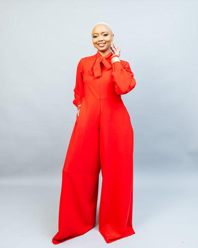Unfold Jumpsuit - Red