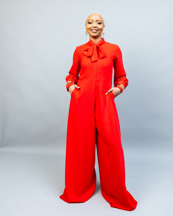 Unfold Jumpsuit - Red