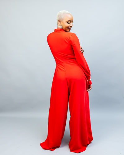 Unfold Jumpsuit - Red