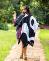 Adila Shawl - Black & White