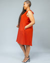 Marini Shift Dress - Rust
