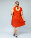 Marini Shift Dress - Rust
