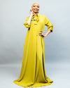 Oasis Maxi Dress - Chartreuse green