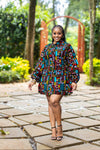 Zahara Shift Dress - Multicoloured Print