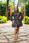 Zahara Shift Dress - Multicoloured Print