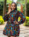 Zahara Shift Dress - Multicoloured Print
