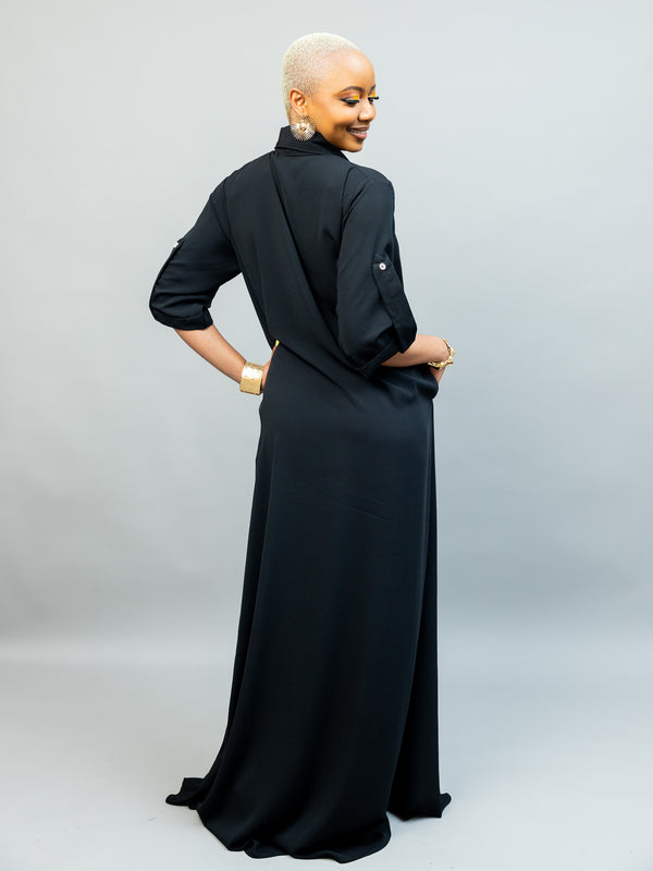 Oasis Maxi Dress - Black