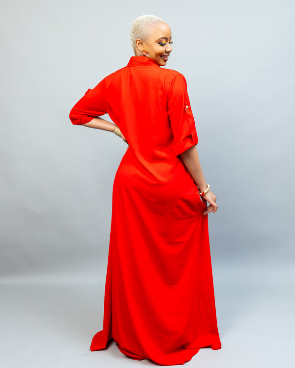 Oasis Maxi Dress - Red