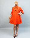 Pearl Shift Dress - Rust