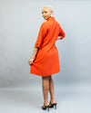 Pearl Shift Dress - Rust