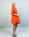 Pearl Shift Dress - Rust