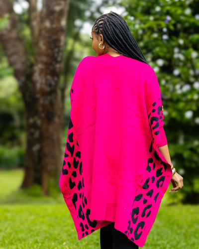 Safari Shawl - Hot Pink