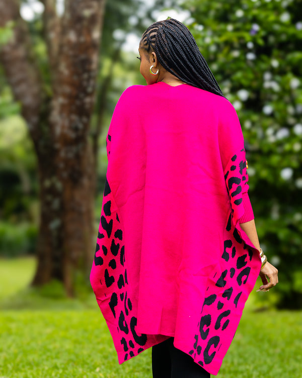 Safari Shawl - Hot Pink