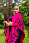 Safari Shawl - Hot Pink
