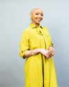 Pearl Shift Dress - Lime Green