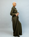 Oak Palazzo Set - Olive Green