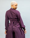 Oak Palazzo Set - Purple