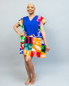 Nuru Shift Dress - Blue