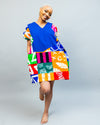 Nuru Shift Dress - Blue