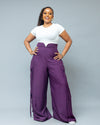 Zyrah Cargo Pants - Purple