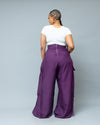 Zyrah Cargo Pants - Purple
