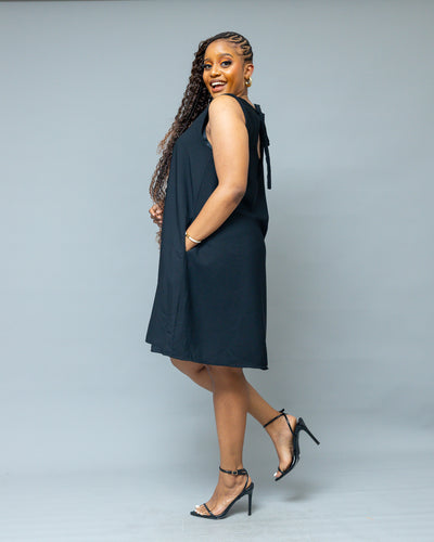 Marini Shift Dress - Black