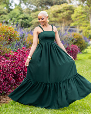 Wanderlust Maxi Dress - Emerald Green