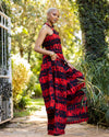 Mocha Palazzo Set - Red Print