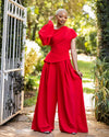 Amber Palazzo Set - Red