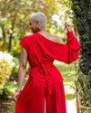 Amber Palazzo Set - Red