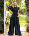 Amber Palazzo Set - Black