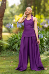 Mocha Palazzo Set - Purple