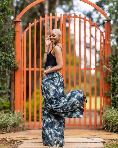 Comfort Palazzo Pants - Green
