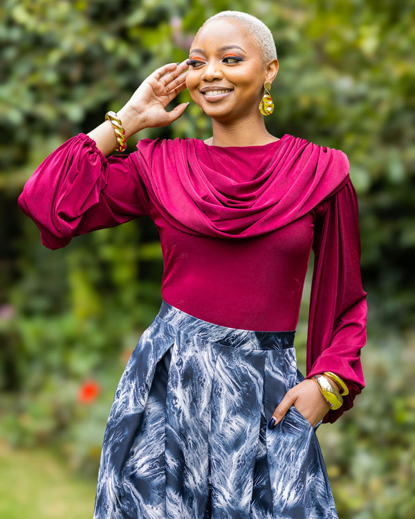 Firelight Top - Burgundy