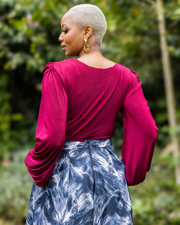 Firelight Top - Burgundy