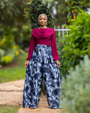 Comfort Palazzo Pants - Black