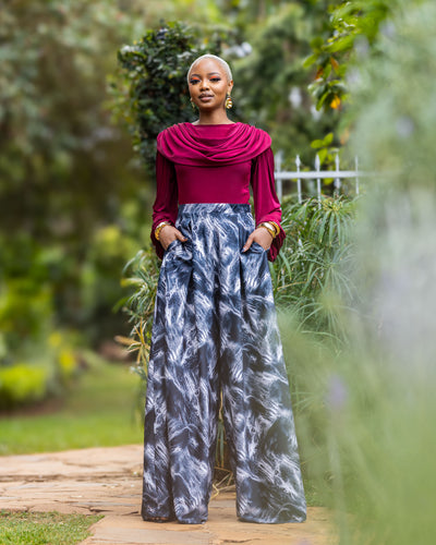 Comfort Palazzo Pants - Black