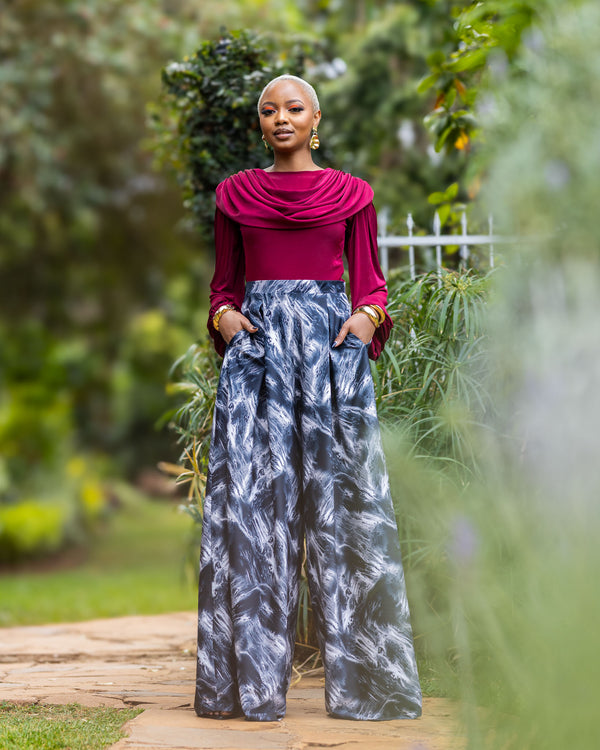 Comfort Palazzo Pants - Black