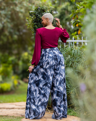Comfort Palazzo Pants - Black