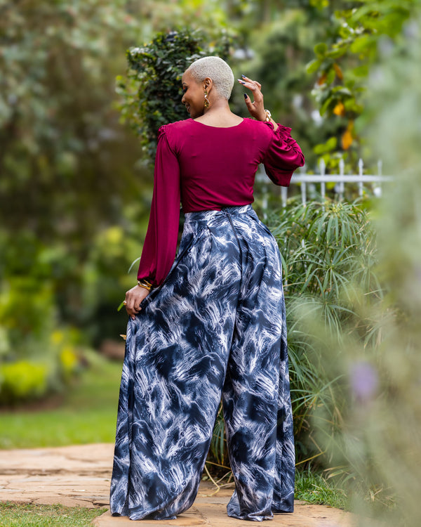 Comfort Palazzo Pants - Black