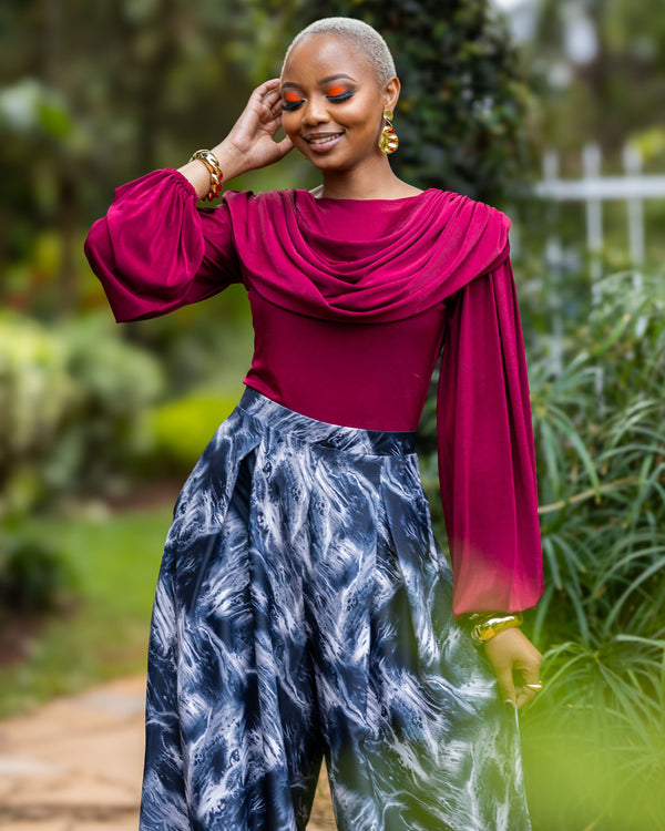 Firelight Top - Burgundy