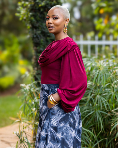 Firelight Top - Burgundy