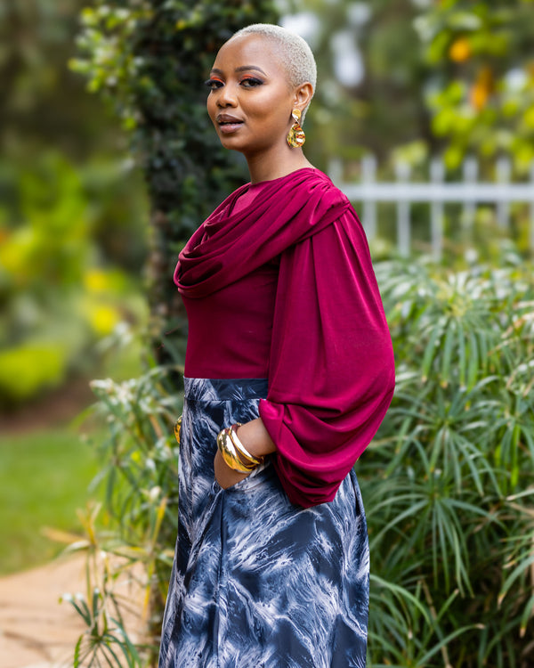 Firelight Top - Burgundy