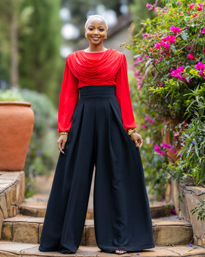 Amber Palazzo Pants - Black