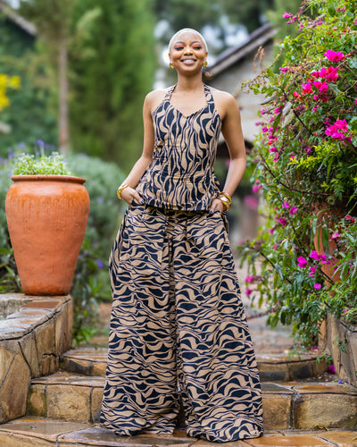 Mocha Palazzo Set