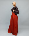 Amber Palazzo Pants - Rust