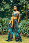 Ava African Print Jumpsuit