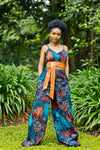 Ava African Print Jumpsuit